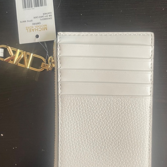 MICHAEL MICHAEL KORS Empire  Pebbled Leather Card Case - Picture 2 of 4
